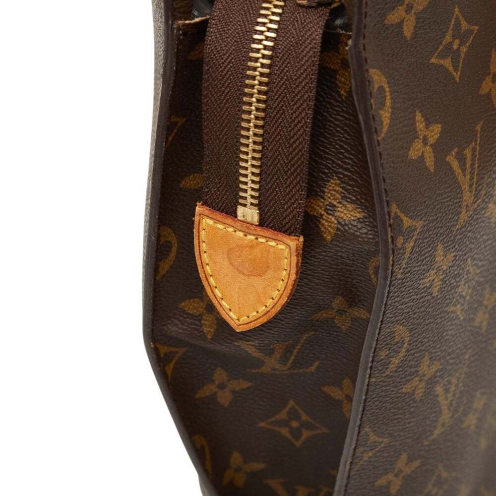 LOUIS VUITTON Authentic Brown Monogram Leather Tote Bag - Picture 8 of 12